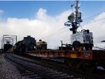 UP flatcar and 5511 @ Rock Island Arsenal